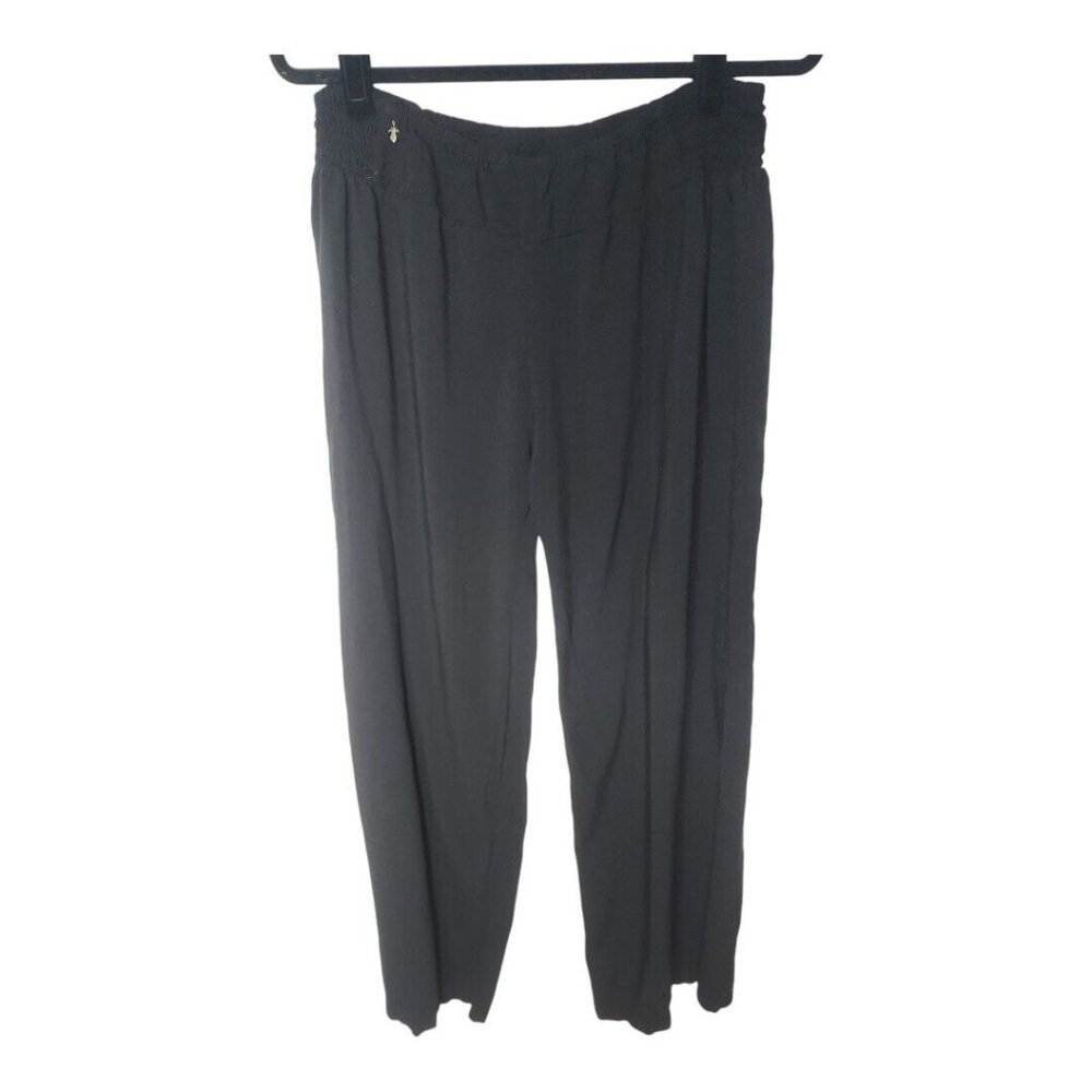 Pineapples Beachy Casual Pants Women Size L Black